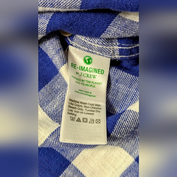 NWT J Crew Classic Button up Flannel Shirt Size Small - Picture 5 of 11